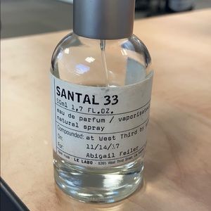 Partially Used 1.7 FL Oz Le Labo Santal 33